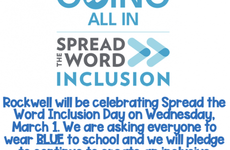 Inclusion Day Wed March 1st