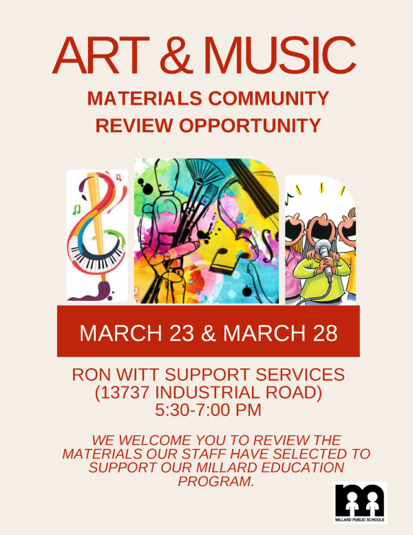 Art & Music Community Review Flyer