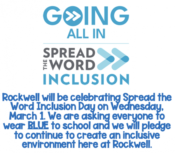 Inclusion Day Wed March 1st
